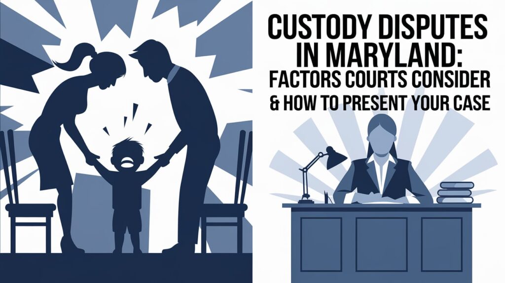 Custody Disputes in Maryland Factors Courts Consider & How to Present Your Case